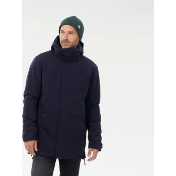 QUECHUA Pánská zimní turistická nepromokavá parka NH 500 M MODRÁ|ČERNÁ