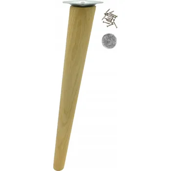 Obraz Dřevěné nohy dub šikmé 40 cm - nožičky k nábytku, upevnění M8