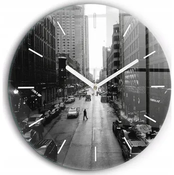 Hodiny Nástěnné hodiny Wallfluent černé 60 cm