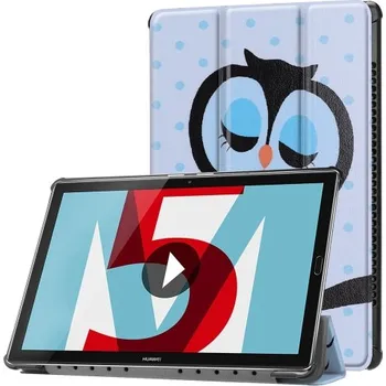 Pouzdro na tablet VSECHNONAMOBIL 27179 ART Zaklápací obal Huawei MediaPad M5 10.8" OWL