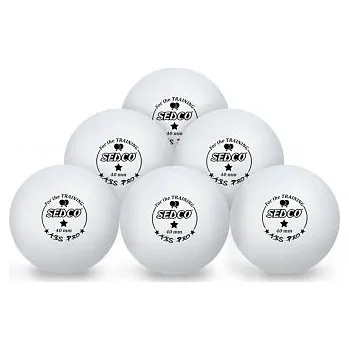 Pingpongový míček Míčky na stolní tenis SEDCO for TRAINING 1* CELL FREE 6ks bílá