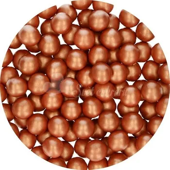 Cukrovinka FUNCAKES CANDY CHOCO PEARLS VELKÉ MĚDĚNÉ 70 G - FunCakes