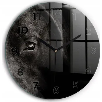 Hodiny Ozdobné nástěnné hodiny s krásnou grafikou Pes a skotská kočka kulatý průměr 30 cm