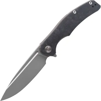 kapesní nůž Miguron Velona Flipper Skládací Nůž 3.5" Čepel M390 Uhlíkové Vlákno A Bronzově Anodizovaný Titan