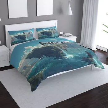 Povlečení Sablio Avatar The Way of Water Plovoucí ostrov 140 x 200 cm