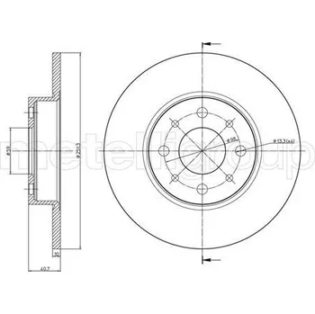 Brzdový kotouč Brzdový kotouč METELLI 23-0987C