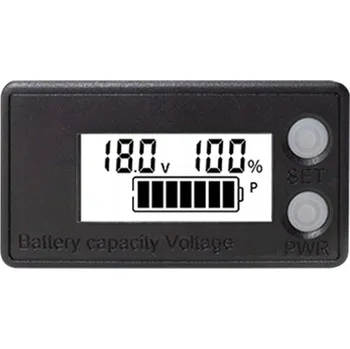 Digitální voltmetr Elektroweb Ukazatel stavu nabití akumulátoru/baterie