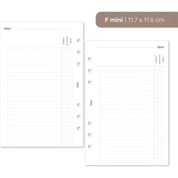Kancelář Fleppi Náplň do diáře - Inbox - dle priority Vyberte velikost náplně: F mini