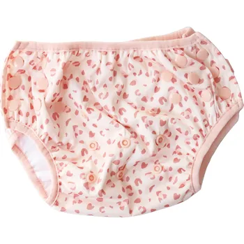 Nafukovací kruh Plavky pro miminka s UPF 50+ Old pink Leopard