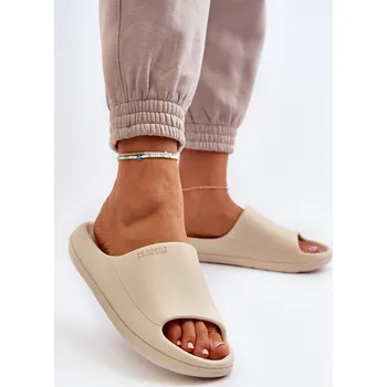 Dámské pantofle Lehké Dámské Sandály Big Star NN274A040 Barva: Béžová, Velikost: 40