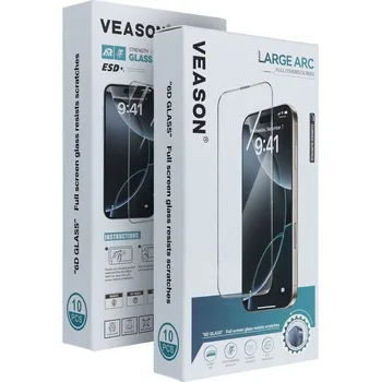 Ochranné tvrzené sklo 6D Pro Veason Glass (sada 10In1) - iPhone 15 Plus / 16 Plus Black