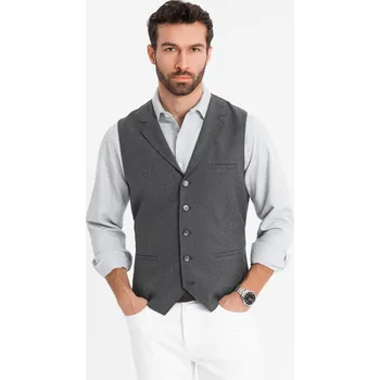Pánská vesta Pánská vesta Ombre Ombre šedá 2633368