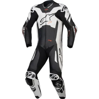 Moto kombinéza Jednodílná kombinéza GP PLUS V4 SPRINT, TECH-AIR kompatibilní, ALPINESTARS (černá/bílá/červená fluo) 2026 56