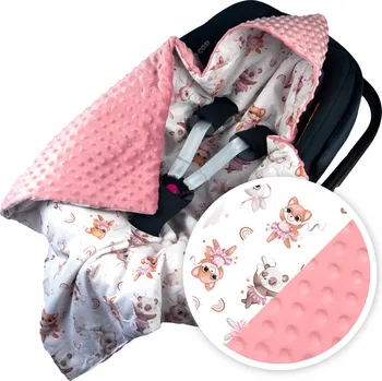 Zavinovačka DEKA DO AUTOSEDAČKY NOSÍTKA ZAVINOVAČKA TEPLÁ S KAPUCÍ, POLSKÝ VÝROBEK