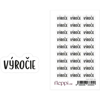 samolepka Fleppi Samolepky Výročie