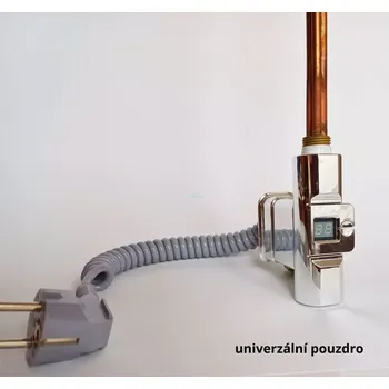 Topná tyč HEATPOL Topná tyč chrom 300 W, H+E U300CR (pouzdro univerzální)
