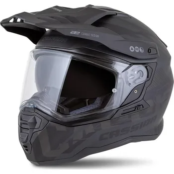 Helma na motorku Přilba Road Runner TechniX, CASSIDA (černá matná/černá/šedá/černý matný kšilt, plexi s přípravou pro Pinlock) 2026 S