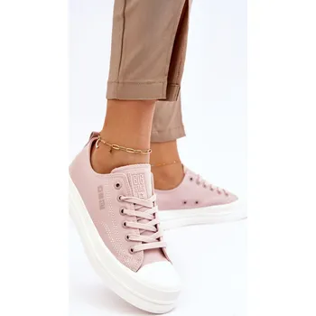 Dámské tenisky Nízké šněrovací tenisky Big Star LL274967 Barva: Růžová, Velikost: 41