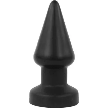 Anální kolík Topped Toys The Grip 80 Obsidian, prémiový silikonový anální kolík 15 x 6,4 cm