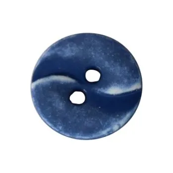 Knoflík knoflik 225808 halenkový azura modrý - Modrá, 13mm