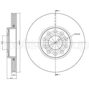 Brzdový kotouč Brzdový kotouč METELLI 23-0745C