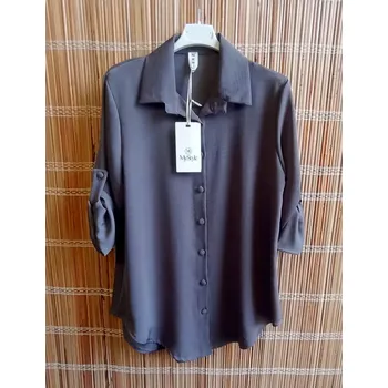 Dámská halenka Dámská košilová halenka ITALY tm.šedá vel.UNI (L)