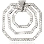 Zlatnictví Helios Luxusní přívěsek se zirkony z bílého zlata