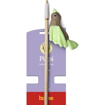 Hračka pro kočku Husse Pippi, 1 ks | Hůlková hračka pro kočku s ptáčkem