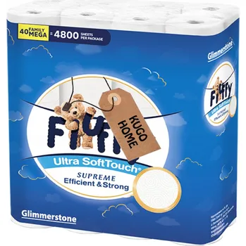 Toaletní papír bez vůně Glimmerstone 40 ks
