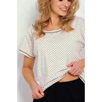 Dámské pyžamo Taro, dámské pyžamo 3353-Ayla, krátký rukáv, světle růžová, vel. S