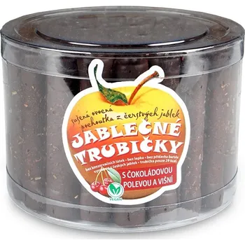 Jablečná trubička s višní a čokoládovou polevou 540g (dóza 43ks), Bioprodukt