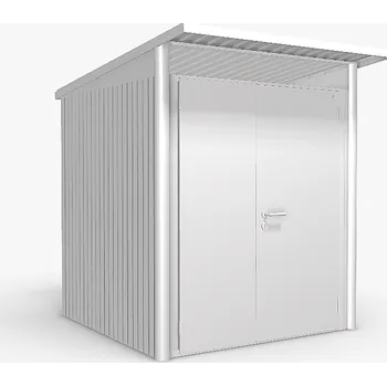 Zahradní domek Domek na nářadí AVANTGARDE A1, stříbrná, dvoukřídlé dveře BH15019