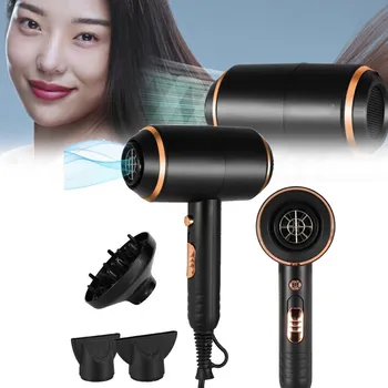 Fén IONTOVÝ FÉN NA VLASY KADEŘNICKÝ S DIFUZÉREM A STYLINGOVOU TRYSKOU 4000 W