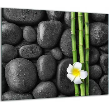 Obraz SKLENĚNÁ OCHRANNÁ DESKA NA SPORÁK 60x52 KAMEN