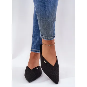 Dámské pantofle Dámské pantofle s špičatými nosy Big Star RR274210 Barva: Černá, Velikost: 40