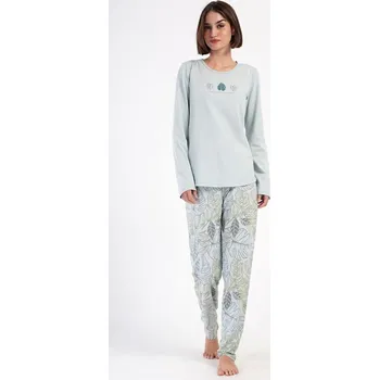 Dámské pyžamo Dámské pyžamo dlouhé Sofie - světle zelená - XXL