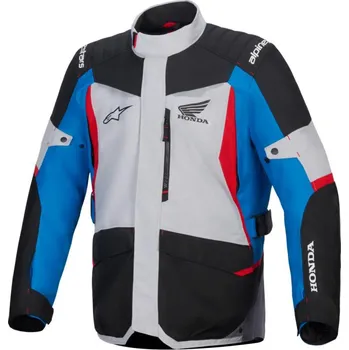 Moto bunda Bunda ST-1 WATERPROOF HONDA kolekce, ALPINESTARS (šedá/modrá/černá/červená) 2026 3XL