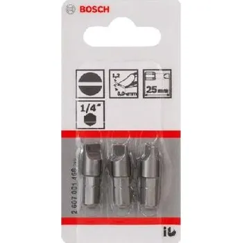 Bit Bosch Příslušenství - Sada bitů S1,2x8, délka 25 mm, 3 ks 2607001468