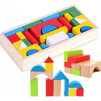 ostatní stavebnice STAVEBNICE DŘEVĚNÉ VZDĚLÁVACÍ PUZZLE MOZAIKA SKLÁDAČKA PRO DĚTI JAKO DÁREK