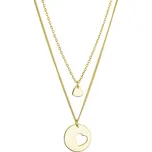 Pozlacený stříbrný set náhrdelníků pro maminku a dceru 62047