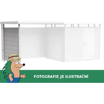 Zahradní domek Domek na nářadí Biohort HIGHLINE H2, stříbrná, dvoukřídlé dveře BH83039