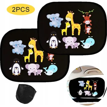 Stínítko do auta SLUNEČNÍ CLONA DO AUTA, 2 KUSY, OCHRANA PRO DĚTI