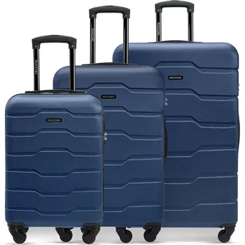 Puccini sada cestovních kufrů na kolečkách 3v1, ABS ABS024-7A