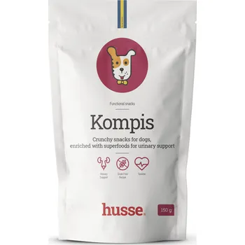 Pamlsek pro psa Husse Kompis, 150 g | Bezobilninové pamlsky pro psy vyžadující podporu močového systému