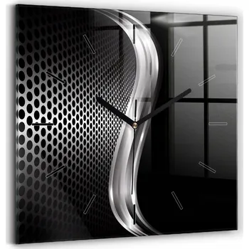 Hodiny Nástěnné hodiny Wallfluent černé 30 cm