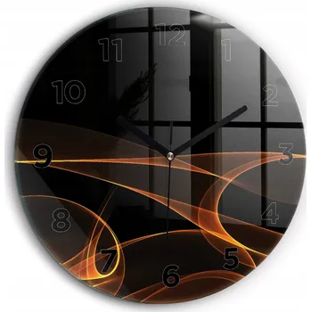 Hodiny Nástěnné hodiny Wallfluent oranžové 60 cm