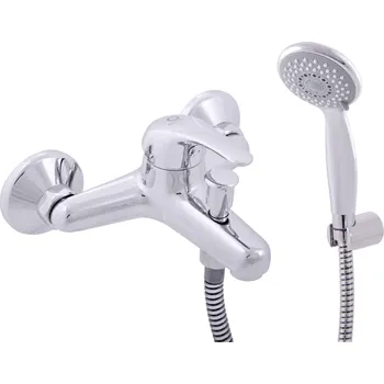 Vodovodní baterie Slezák - RAV Vanová baterie SÁZAVA se sprchovým setem - SAx54.x/1, Chrom Rozteč připojení (mm): 150, Typ ovládací páky: Ovládací páka č.: 5 - (SA554.5/1)