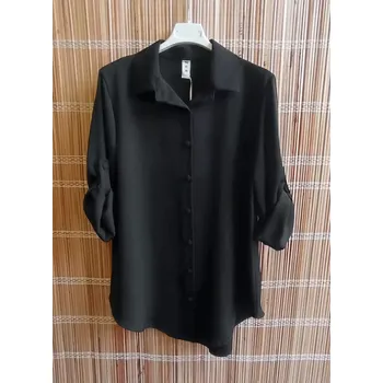 Dámská košilová halenka ITALY černá vel.UNI (L)