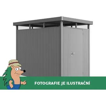 Domek na nářadí Biohort HIGHLINE H1, šedý křemen, jednokřídlé dveře BH88020