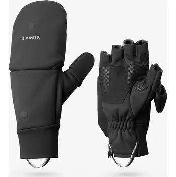 Rukavice SIMOND Turistické hřejivé a větruodolné palčáky MT 900 2XL ČERNÁ|ŠEDÁ